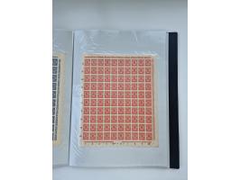 1922/23, Bestand von rund 390 Bogen, dabei OPD-Drucke und bessere wie 330B mehrfach und 334B, teils fehlerhaft bzw. gefaltet/