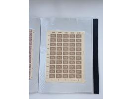 1922/23, Bestand von rund 390 Bogen, dabei OPD-Drucke und bessere wie 330B mehrfach und 334B, teils fehlerhaft bzw. gefaltet/