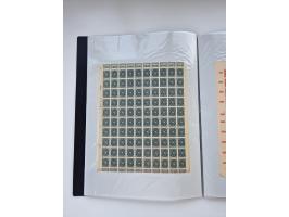 1922/23, Bestand von rund 390 Bogen, dabei OPD-Drucke und bessere wie 330B mehrfach und 334B, teils fehlerhaft bzw. gefaltet/