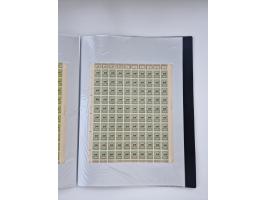 1922/23, Bestand von rund 390 Bogen, dabei OPD-Drucke und bessere wie 330B mehrfach und 334B, teils fehlerhaft bzw. gefaltet/