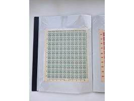 1922/23, Bestand von rund 390 Bogen, dabei OPD-Drucke und bessere wie 330B mehrfach und 334B, teils fehlerhaft bzw. gefaltet/