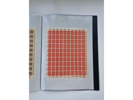 1922/23, Bestand von rund 390 Bogen, dabei OPD-Drucke und bessere wie 330B mehrfach und 334B, teils fehlerhaft bzw. gefaltet/