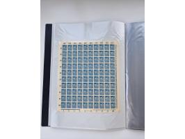 1922/23, Bestand von rund 390 Bogen, dabei OPD-Drucke und bessere wie 330B mehrfach und 334B, teils fehlerhaft bzw. gefaltet/