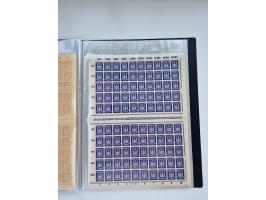 1922/23, Bestand von rund 390 Bogen, dabei OPD-Drucke und bessere wie 330B mehrfach und 334B, teils fehlerhaft bzw. gefaltet/