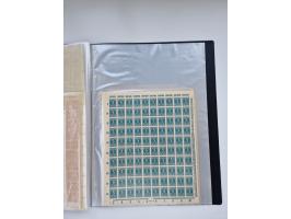 1922/23, Bestand von rund 390 Bogen, dabei OPD-Drucke und bessere wie 330B mehrfach und 334B, teils fehlerhaft bzw. gefaltet/