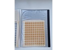 1922/23, Bestand von rund 390 Bogen, dabei OPD-Drucke und bessere wie 330B mehrfach und 334B, teils fehlerhaft bzw. gefaltet/