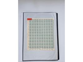 1922/23, Bestand von rund 390 Bogen, dabei OPD-Drucke und bessere wie 330B mehrfach und 334B, teils fehlerhaft bzw. gefaltet/