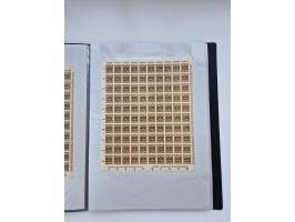 1922/23, Bestand von rund 390 Bogen, dabei OPD-Drucke und bessere wie 330B mehrfach und 334B, teils fehlerhaft bzw. gefaltet/