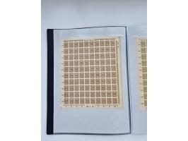 1922/23, Bestand von rund 390 Bogen, dabei OPD-Drucke und bessere wie 330B mehrfach und 334B, teils fehlerhaft bzw. gefaltet/