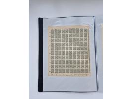 1922/23, Bestand von rund 390 Bogen, dabei OPD-Drucke und bessere wie 330B mehrfach und 334B, teils fehlerhaft bzw. gefaltet/