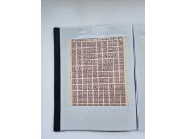 1922/23, Bestand von rund 390 Bogen, dabei OPD-Drucke und bessere wie 330B mehrfach und 334B, teils fehlerhaft bzw. gefaltet/