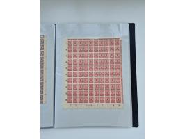1922/23, Bestand von rund 390 Bogen, dabei OPD-Drucke und bessere wie 330B mehrfach und 334B, teils fehlerhaft bzw. gefaltet/