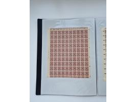 1922/23, Bestand von rund 390 Bogen, dabei OPD-Drucke und bessere wie 330B mehrfach und 334B, teils fehlerhaft bzw. gefaltet/