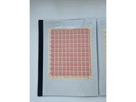 1922/23, Bestand von rund 390 Bogen, dabei OPD-Drucke und bessere wie 330B mehrfach und 334B, teils fehlerhaft bzw. gefaltet/