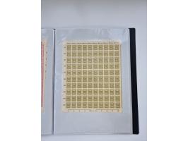 1922/23, Bestand von rund 390 Bogen, dabei OPD-Drucke und bessere wie 330B mehrfach und 334B, teils fehlerhaft bzw. gefaltet/