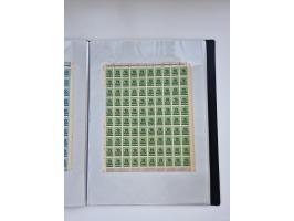 1922/23, Bestand von rund 390 Bogen, dabei OPD-Drucke und bessere wie 330B mehrfach und 334B, teils fehlerhaft bzw. gefaltet/