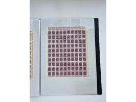 1922/23, Bestand von rund 390 Bogen, dabei OPD-Drucke und bessere wie 330B mehrfach und 334B, teils fehlerhaft bzw. gefaltet/