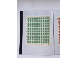 1922/23, Bestand von rund 390 Bogen, dabei OPD-Drucke und bessere wie 330B mehrfach und 334B, teils fehlerhaft bzw. gefaltet/