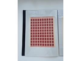 1922/23, Bestand von rund 390 Bogen, dabei OPD-Drucke und bessere wie 330B mehrfach und 334B, teils fehlerhaft bzw. gefaltet/