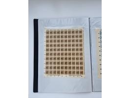 1922/23, Bestand von rund 390 Bogen, dabei OPD-Drucke und bessere wie 330B mehrfach und 334B, teils fehlerhaft bzw. gefaltet/