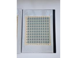 1922/23, Bestand von rund 390 Bogen, dabei OPD-Drucke und bessere wie 330B mehrfach und 334B, teils fehlerhaft bzw. gefaltet/