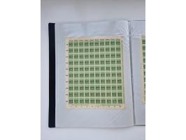 1922/23, Bestand von rund 390 Bogen, dabei OPD-Drucke und bessere wie 330B mehrfach und 334B, teils fehlerhaft bzw. gefaltet/