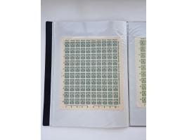 1922/23, Bestand von rund 390 Bogen, dabei OPD-Drucke und bessere wie 330B mehrfach und 334B, teils fehlerhaft bzw. gefaltet/