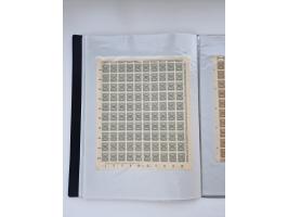 1922/23, Bestand von rund 390 Bogen, dabei OPD-Drucke und bessere wie 330B mehrfach und 334B, teils fehlerhaft bzw. gefaltet/