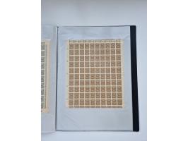 1922/23, Bestand von rund 390 Bogen, dabei OPD-Drucke und bessere wie 330B mehrfach und 334B, teils fehlerhaft bzw. gefaltet/