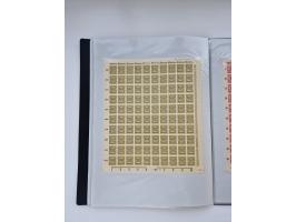 1922/23, Bestand von rund 390 Bogen, dabei OPD-Drucke und bessere wie 330B mehrfach und 334B, teils fehlerhaft bzw. gefaltet/