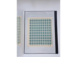 1922/23, Bestand von rund 390 Bogen, dabei OPD-Drucke und bessere wie 330B mehrfach und 334B, teils fehlerhaft bzw. gefaltet/