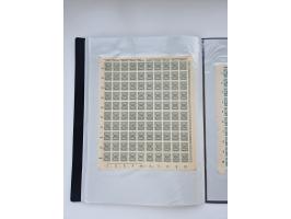 1922/23, Bestand von rund 390 Bogen, dabei OPD-Drucke und bessere wie 330B mehrfach und 334B, teils fehlerhaft bzw. gefaltet/