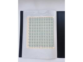 1922/23, Bestand von rund 390 Bogen, dabei OPD-Drucke und bessere wie 330B mehrfach und 334B, teils fehlerhaft bzw. gefaltet/