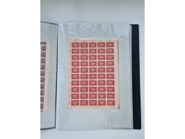 1922/23, Bestand von rund 390 Bogen, dabei OPD-Drucke und bessere wie 330B mehrfach und 334B, teils fehlerhaft bzw. gefaltet/