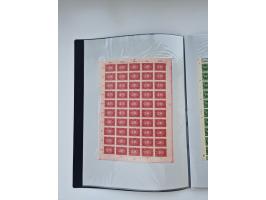 1922/23, Bestand von rund 390 Bogen, dabei OPD-Drucke und bessere wie 330B mehrfach und 334B, teils fehlerhaft bzw. gefaltet/