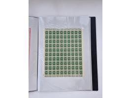 1922/23, Bestand von rund 390 Bogen, dabei OPD-Drucke und bessere wie 330B mehrfach und 334B, teils fehlerhaft bzw. gefaltet/