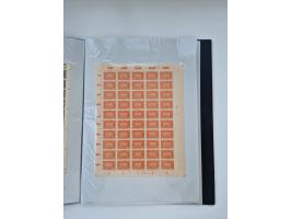 1922/23, Bestand von rund 390 Bogen, dabei OPD-Drucke und bessere wie 330B mehrfach und 334B, teils fehlerhaft bzw. gefaltet/