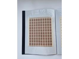 1922/23, Bestand von rund 390 Bogen, dabei OPD-Drucke und bessere wie 330B mehrfach und 334B, teils fehlerhaft bzw. gefaltet/