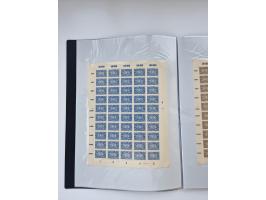 1922/23, Bestand von rund 390 Bogen, dabei OPD-Drucke und bessere wie 330B mehrfach und 334B, teils fehlerhaft bzw. gefaltet/