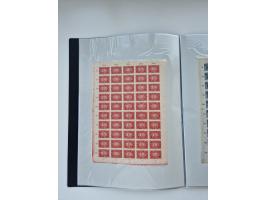 1922/23, Bestand von rund 390 Bogen, dabei OPD-Drucke und bessere wie 330B mehrfach und 334B, teils fehlerhaft bzw. gefaltet/