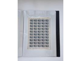 1922/23, Bestand von rund 390 Bogen, dabei OPD-Drucke und bessere wie 330B mehrfach und 334B, teils fehlerhaft bzw. gefaltet/