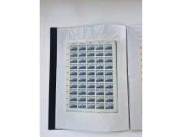 1922/23, Bestand von rund 390 Bogen, dabei OPD-Drucke und bessere wie 330B mehrfach und 334B, teils fehlerhaft bzw. gefaltet/