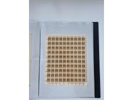 1922/23, Bestand von rund 390 Bogen, dabei OPD-Drucke und bessere wie 330B mehrfach und 334B, teils fehlerhaft bzw. gefaltet/