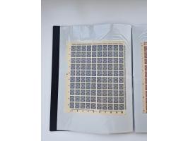 1922/23, Bestand von rund 390 Bogen, dabei OPD-Drucke und bessere wie 330B mehrfach und 334B, teils fehlerhaft bzw. gefaltet/