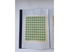 1922/23, Bestand von rund 390 Bogen, dabei OPD-Drucke und bessere wie 330B mehrfach und 334B, teils fehlerhaft bzw. gefaltet/