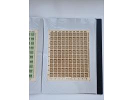 1922/23, Bestand von rund 390 Bogen, dabei OPD-Drucke und bessere wie 330B mehrfach und 334B, teils fehlerhaft bzw. gefaltet/