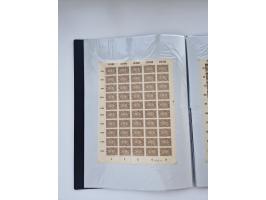 1922/23, Bestand von rund 390 Bogen, dabei OPD-Drucke und bessere wie 330B mehrfach und 334B, teils fehlerhaft bzw. gefaltet/