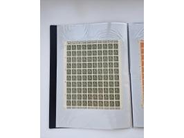 1922/23, Bestand von rund 390 Bogen, dabei OPD-Drucke und bessere wie 330B mehrfach und 334B, teils fehlerhaft bzw. gefaltet/