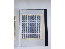 1922/23, Bestand von rund 390 Bogen, dabei OPD-Drucke und bessere wie 330B mehrfach und 334B, teils fehlerhaft bzw. gefaltet/