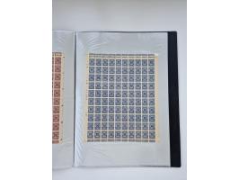 1922/23, Bestand von rund 390 Bogen, dabei OPD-Drucke und bessere wie 330B mehrfach und 334B, teils fehlerhaft bzw. gefaltet/